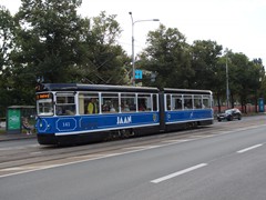Retro Tram 141 in der Pärnu mnt