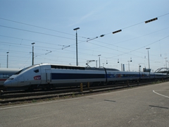 TGV in voller Lnge in F-Griesheim