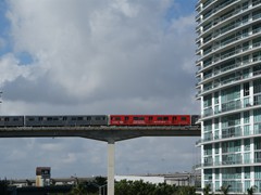 Die einzige Metro Linie in Miami