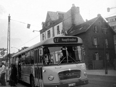 Die Haltestelle Kreuzstraße wurde auch von der Linie 63 bedient